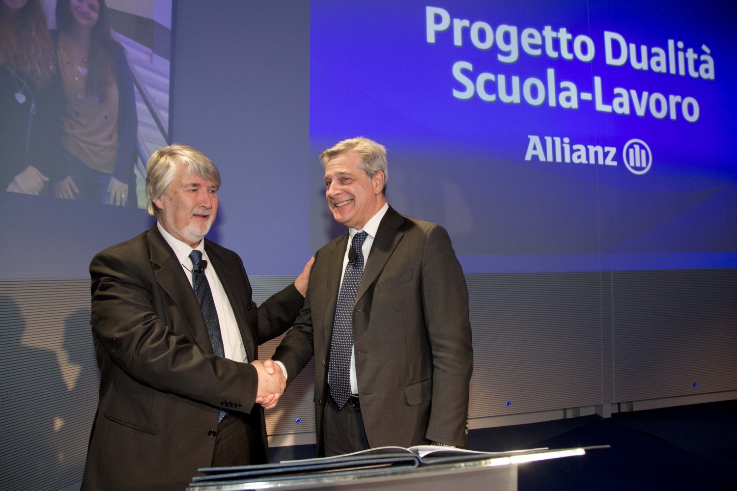 Allianz Italia - Incontro Progetto Dualità - Giuliano Poletti e Maurizio Devescovi - Firma protocollo Imc