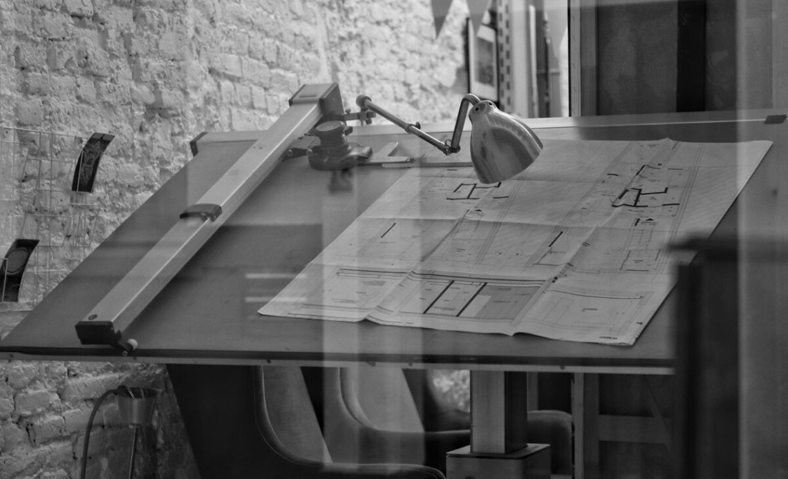 architect working office